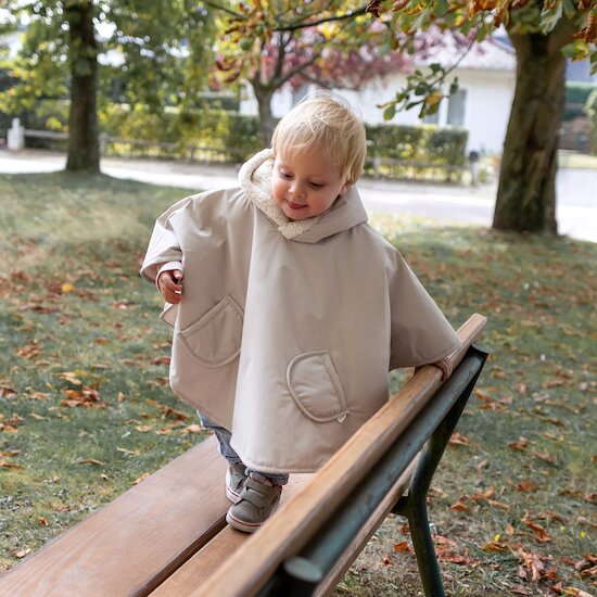 Bemini Poncho teddy Coated Neutral 96 9-36 mois Bemini Poncho teddy Coated Neutral 96 9-36 mois