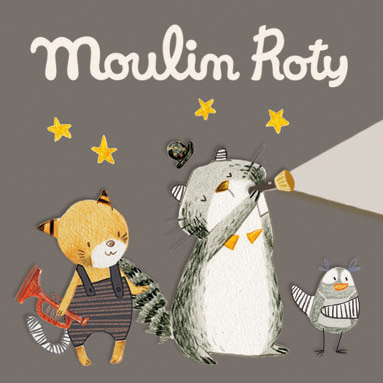 Boîte de 3 disques pour lampe à histoires Les Moustaches MULTICOLORE Moulin Roty
