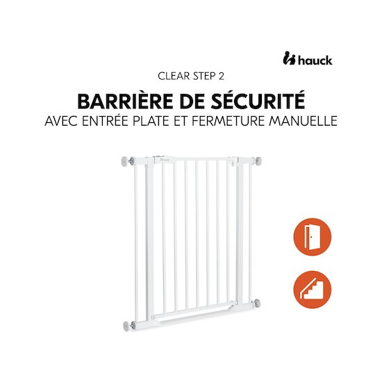 Hauck Barrières de sécurité Clear Step 2 White 