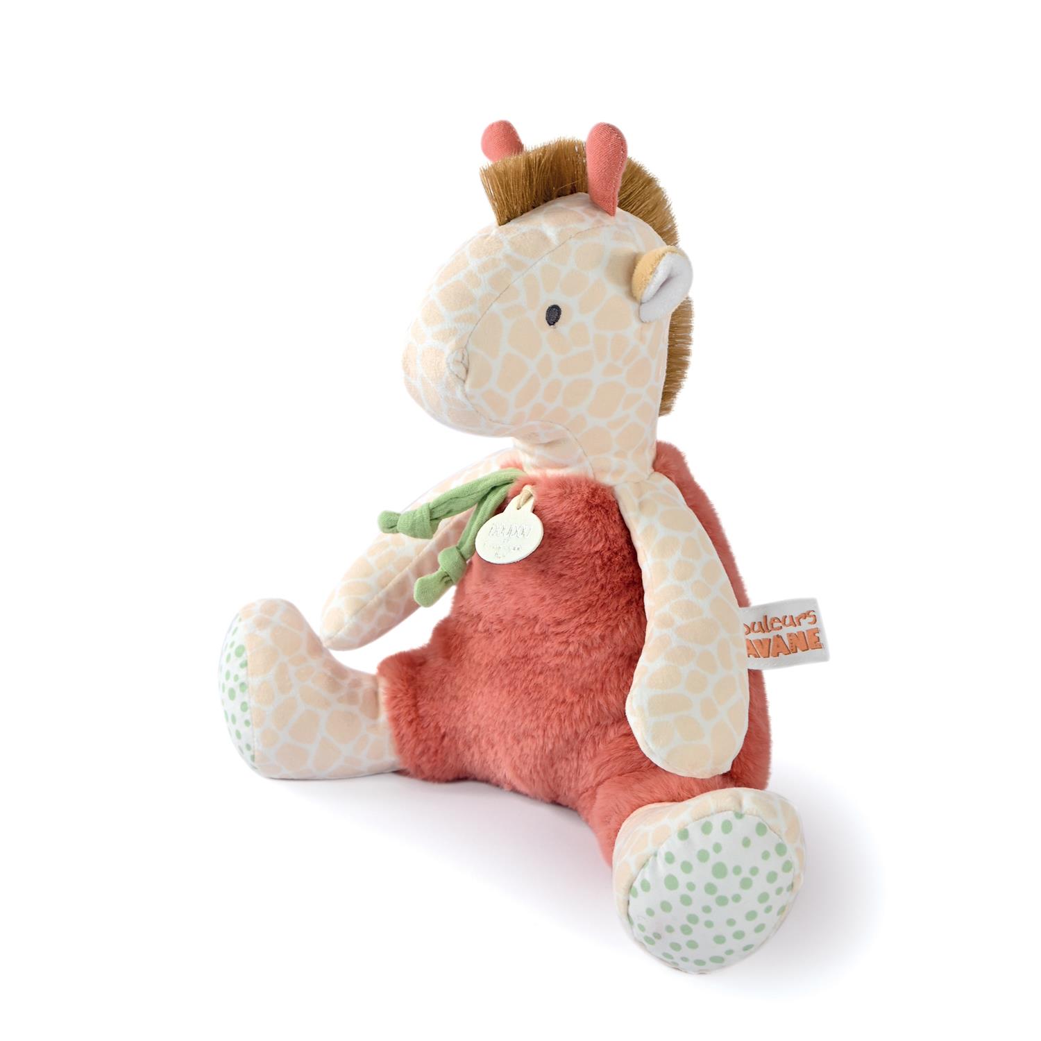 Doudou & Compagnie - Peluche Girafe BEIGE Doudou & Compagnie