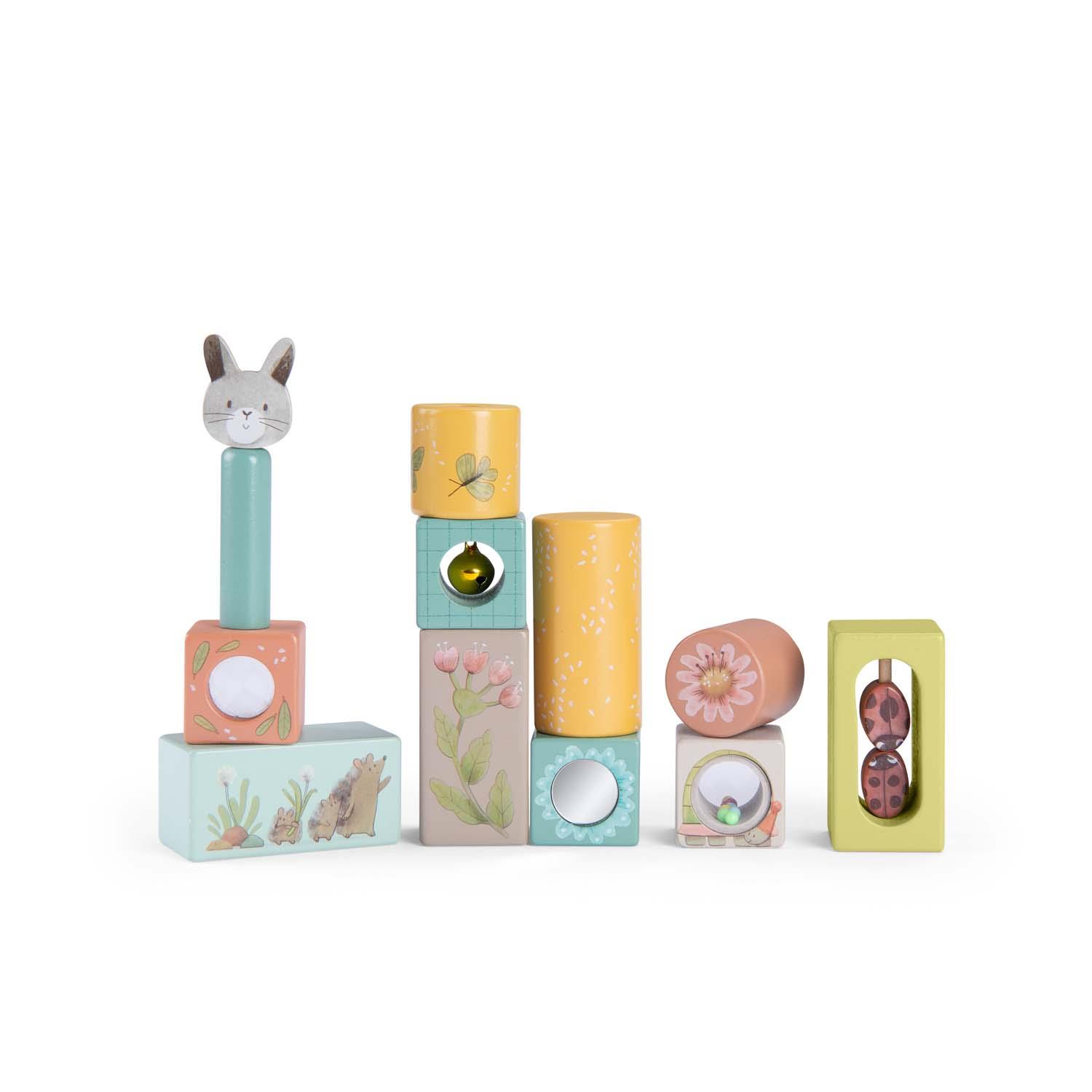 Cubes d'activités Trois petits lapins MULTICOLORE Moulin Roty