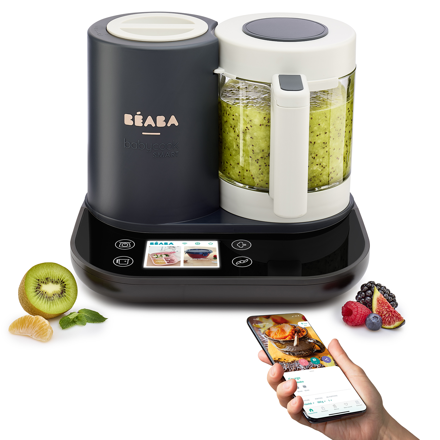 Beaba - Robot multifonction Babycook Smart GRIS Béaba