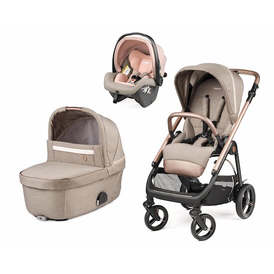 Peg Perego Pack Poussette Trio Brio Belvedere Slk Modular Mon Amour  