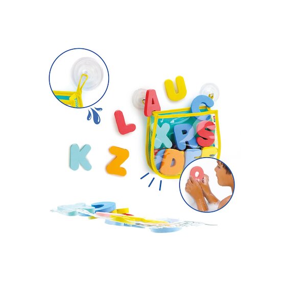 Ludi Alphabet de Bain Multicolore 