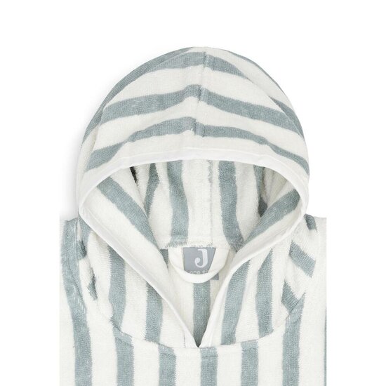 Jollein Poncho de bain Éponge Stripe GOTS Sea Green  Jollein Poncho de bain Éponge Stripe GOTS Sea Green