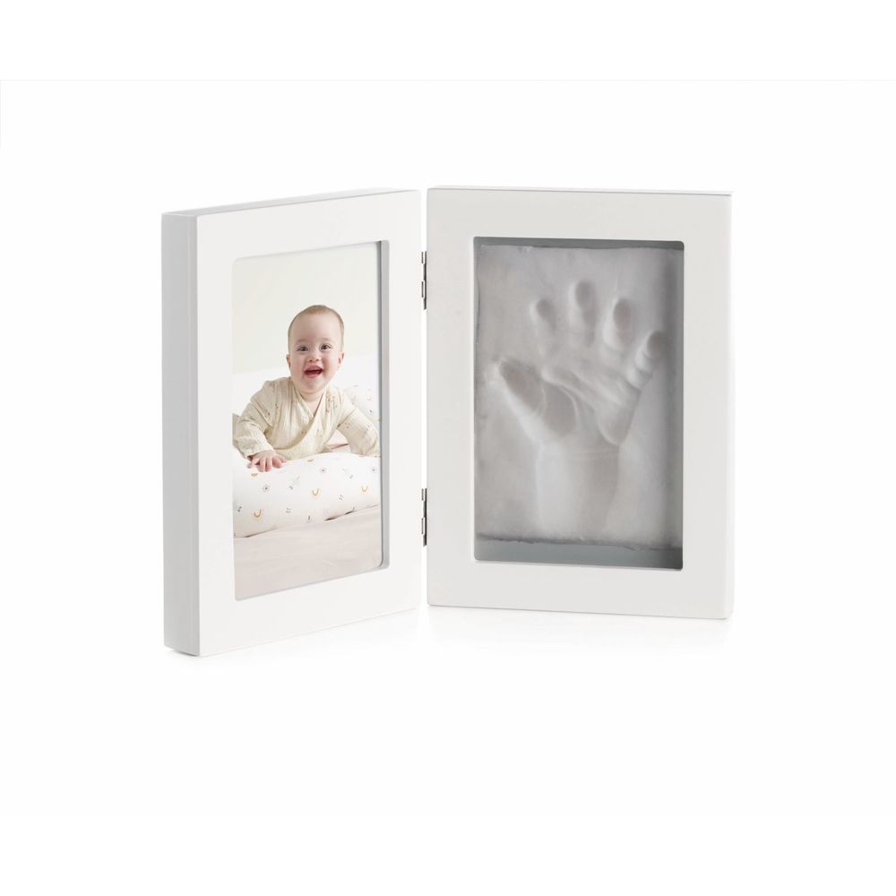 Jané - Cadre photo 1 empreinte main BLANC Jané