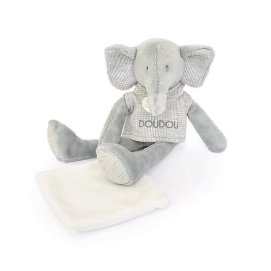 Doudou & Compagnie Peluche Sweety élephant Gris 