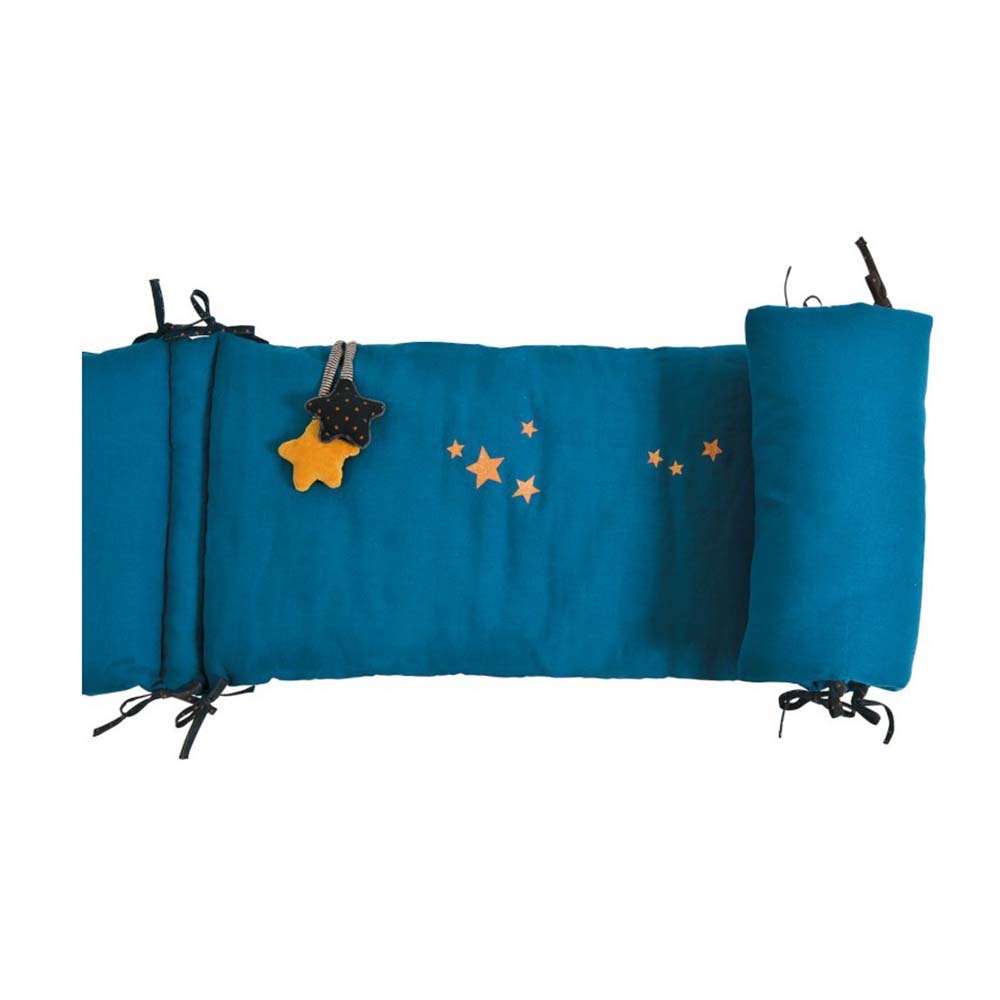 Tour de lit Les Moustaches BLEU Moulin Roty