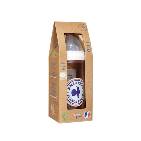 Le biberon Français Biberon anti-colique 3eme Mi-temps transparent 210 ml Le biberon Français Biberon anti-colique 3eme Mi-temps transparent 210 ml