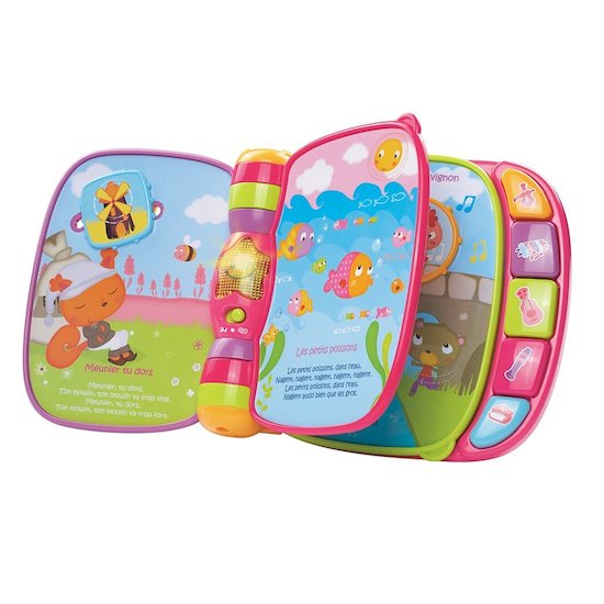 Vtech Baby Livre Intéractif Dorémi Rose 
