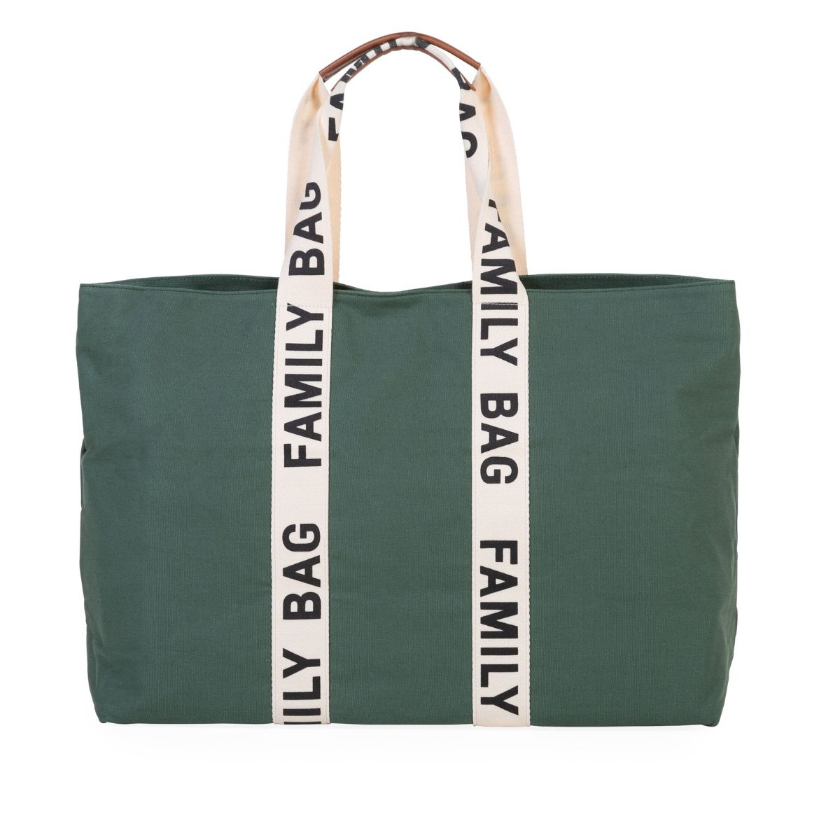 Childhome - Sac à langer Family Bag signature canvas VERT Childhome