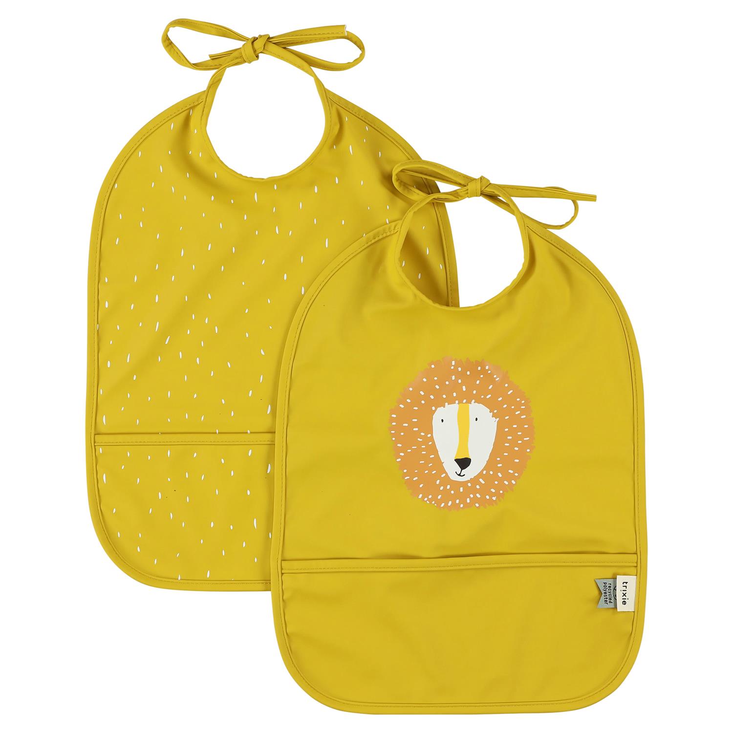 Bavoir 2 pièces imperméable JAUNE Trixie